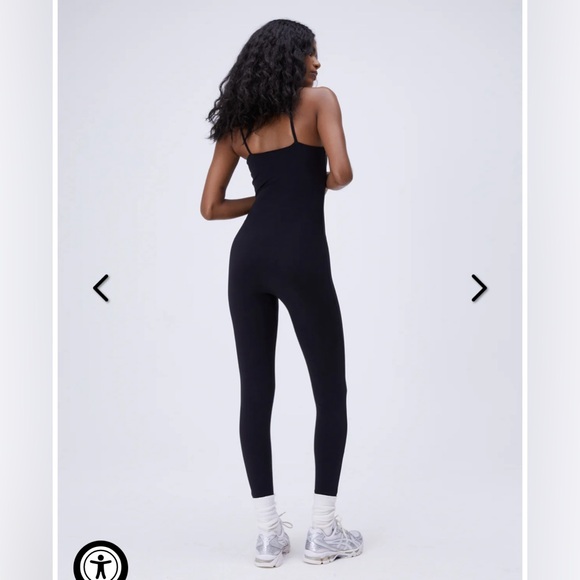 ADANOLA Ultimate Sportsclub Strappy Full Length Unitard - Black Size Large - Picture 3 of 8